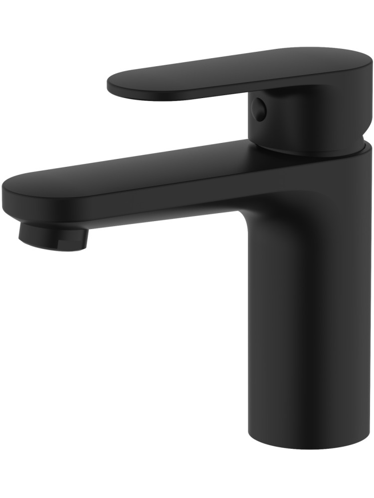 Смеситель для раковины Aquanet Ника 90 мм без донного клапана матовый черный AQ1810MB