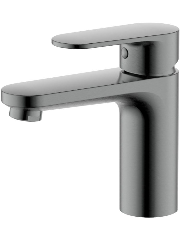 Смеситель для раковины Aquanet Ника 90 мм без донного клапана оружейная сталь AQ1810BGM