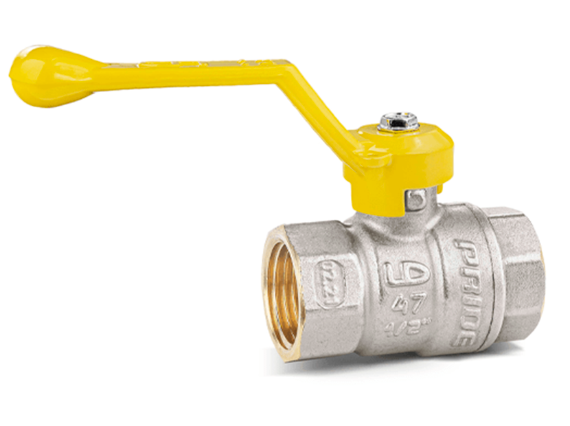 Кран шаровой латунный LD Pride Ду 20 Ру 40 ВР/ВР рычаг для газа 47.20.В-В.Р GAS