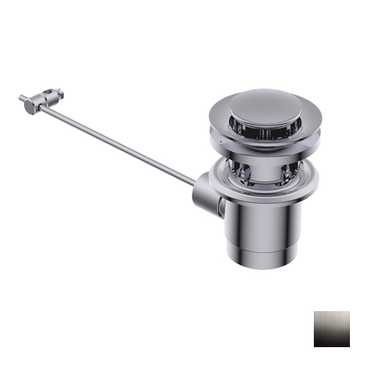 Донный клапан Ritmonio для раковины 1 1/4 цвет Brushed Black Chrome RCMB008BLX