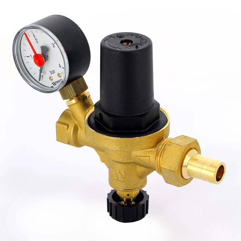 Клапан подпиточный WATTS ALMD 1/2 В со штуцером и манометром 10004889