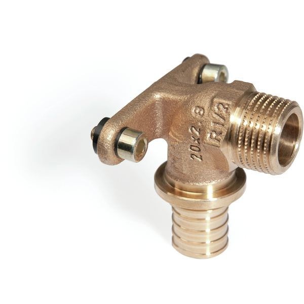 Угольник настенный REHAU RAUTITAN RX+ 20-R 3/4 НР бронза 13661091008