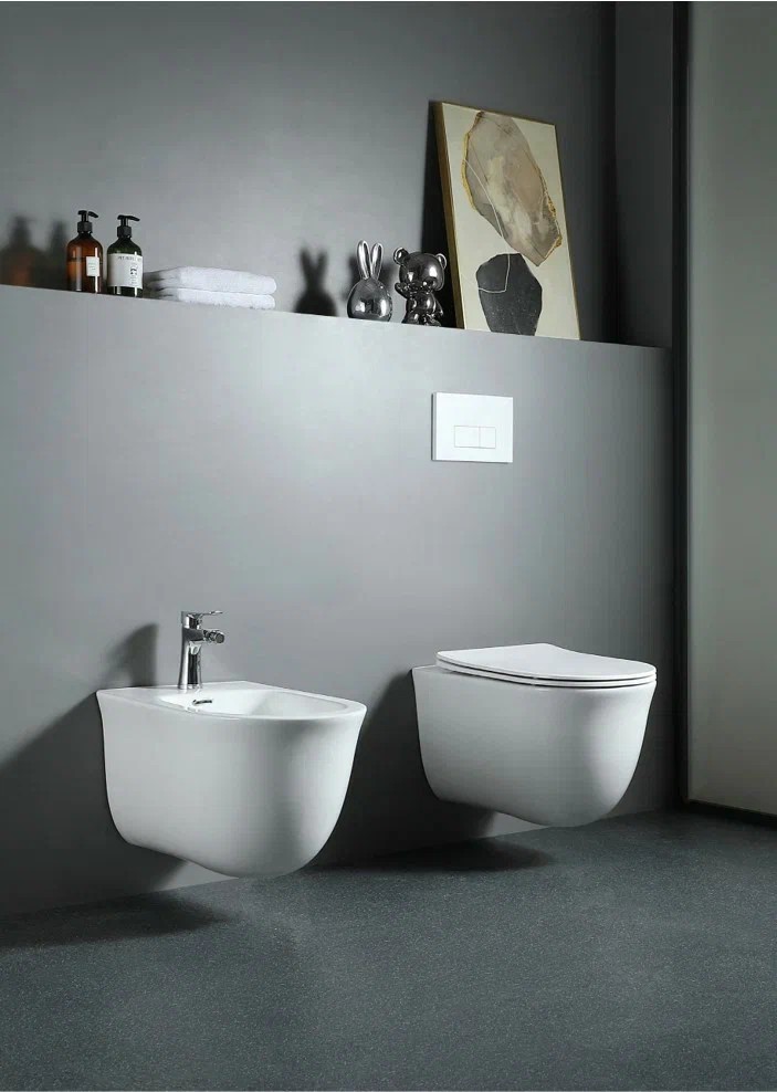 Биде подвесное Aquanet Классик 525x365x340 мм AQ1160-00