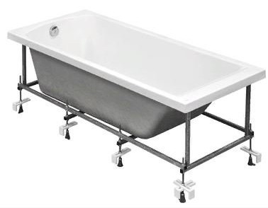 Ванна акриловая прямоугольная Santek ФИДЖИ 160х75 см белая 1.WH50.1.597