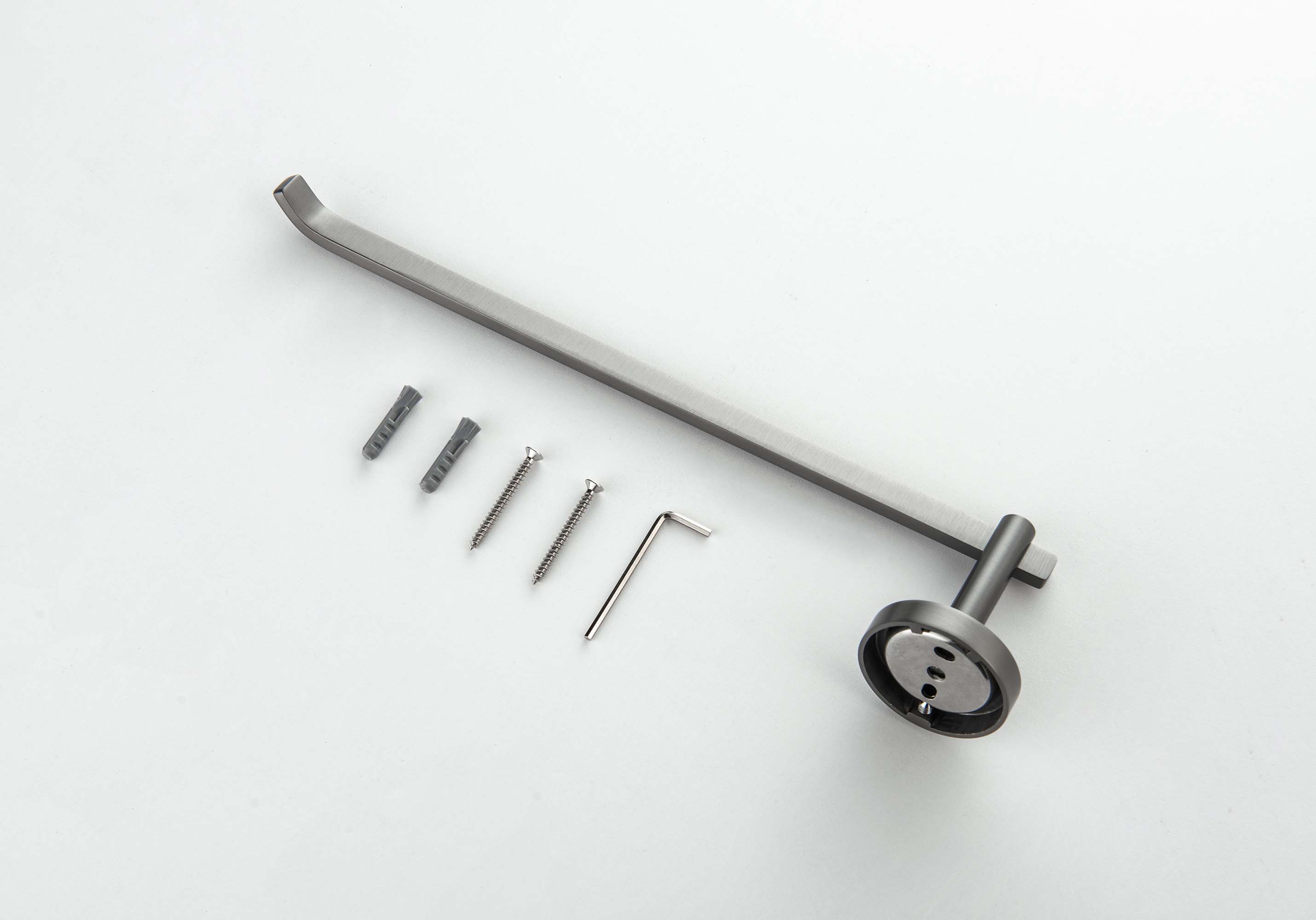 Полотенцедержатель Aquanet БЕТТА оружейная сталь AQ4619BGM