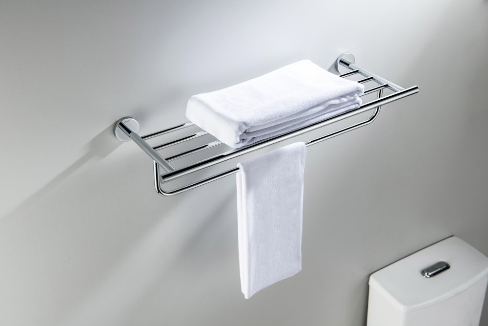 Полка для полотенец Aquatek Оберон хром AQ4215CR