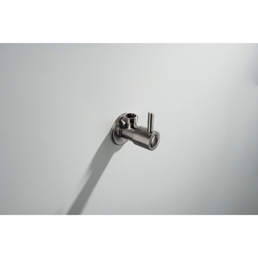 Угловой переходник Aquanet оружейная сталь AQ2451BGM