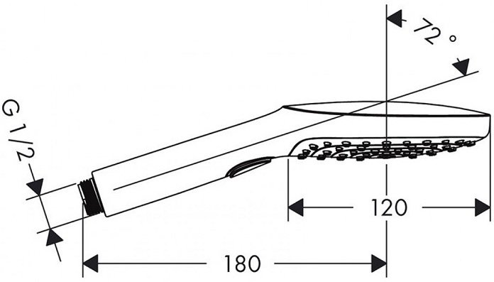 Ручной душ Hansgrohe Raindance Select E 120 3jet хром 26520000
