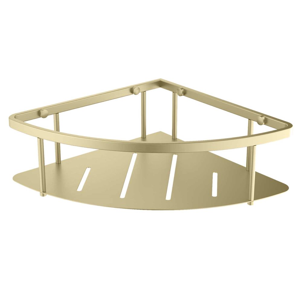 Полка угловая Aquanet шлифованное золото AQ4926BG