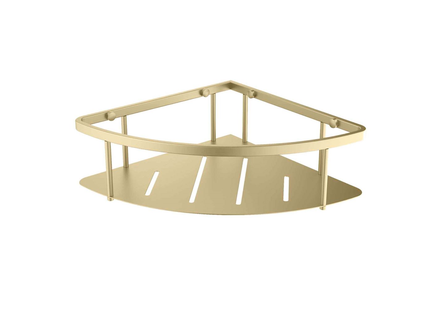 Полка угловая Aquanet шлифованное золото AQ4926BG