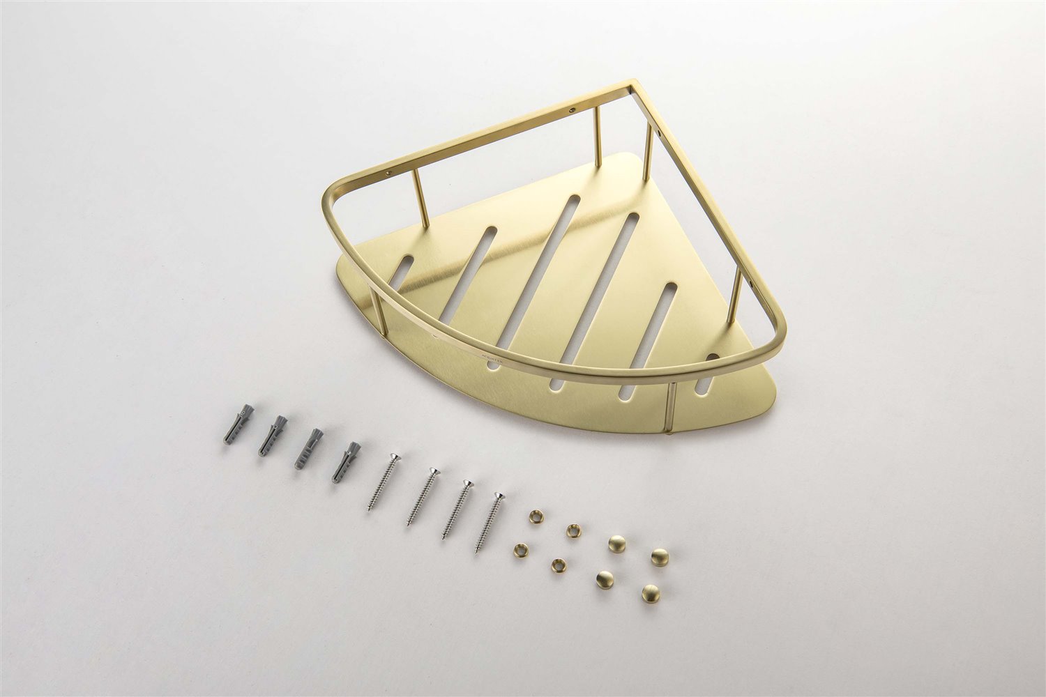 Полка угловая Aquanet шлифованное золото AQ4926BG