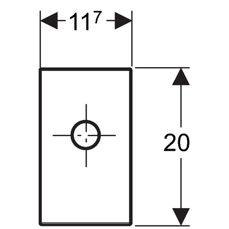 Финишный комплект Geberit для раковины с внутристенным сифоном глянцевый хром 115.416.21.1