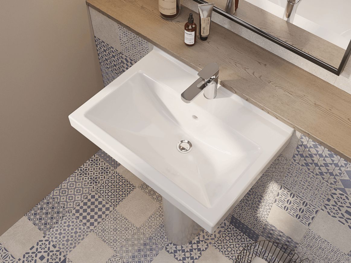 Пьедестал Santek Визит белый 1.3605.3.S00.00B.0