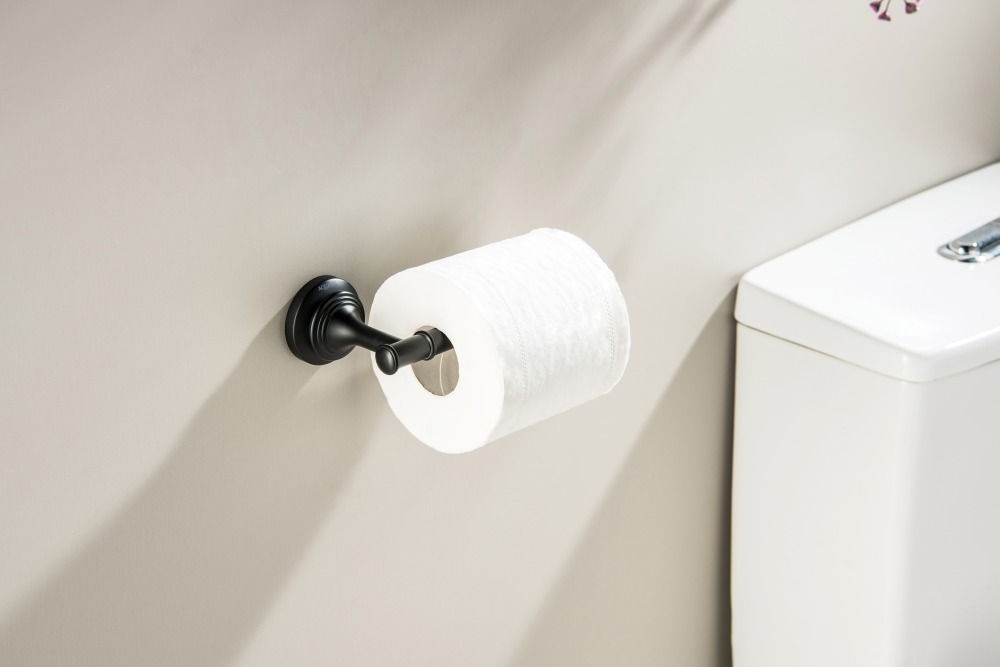 Держатель для туалетной бумаги Aquatek Классик матовый черный AQ4508MB