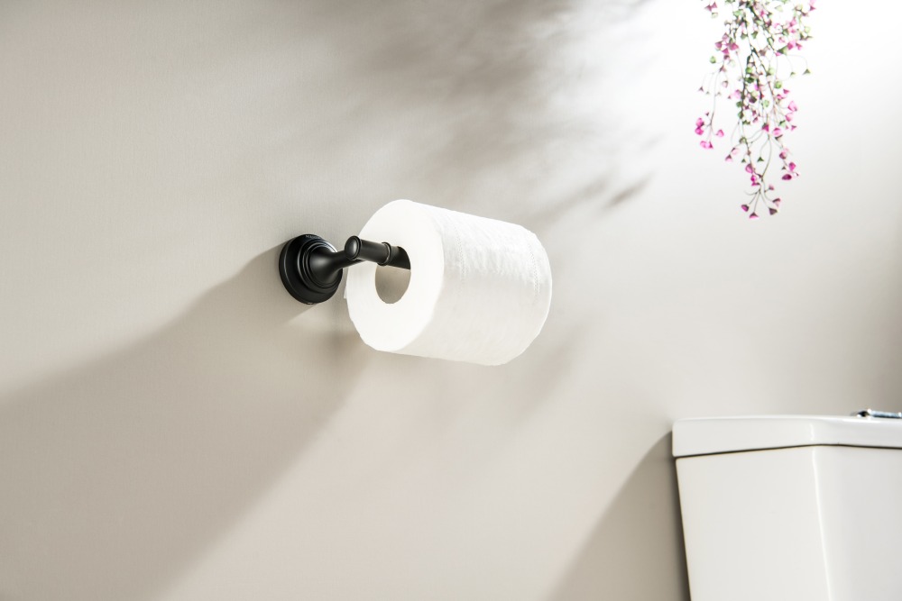 Держатель для туалетной бумаги Aquatek Классик матовый черный AQ4508MB