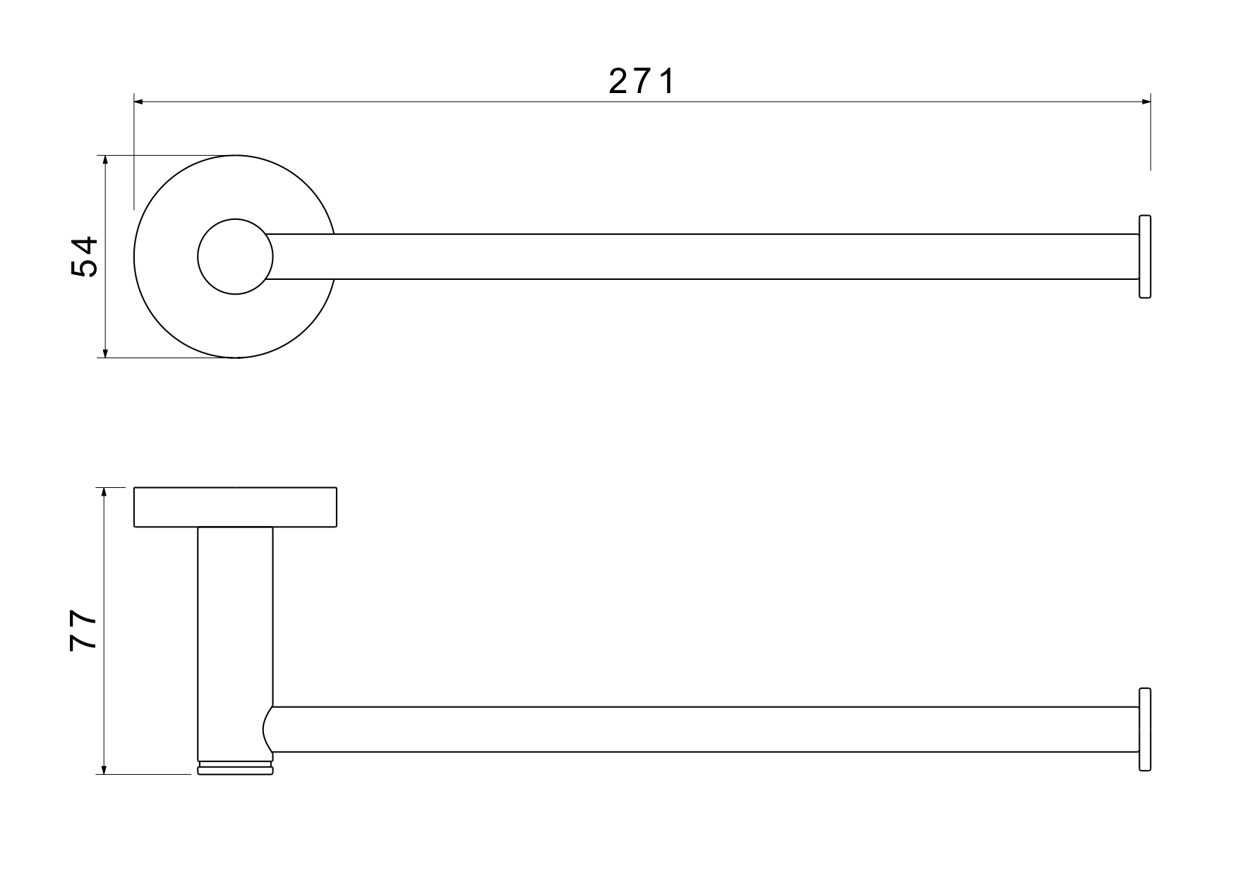 Полотенцедержатель Aquanet Europa шлифованное золото AQ4119BG