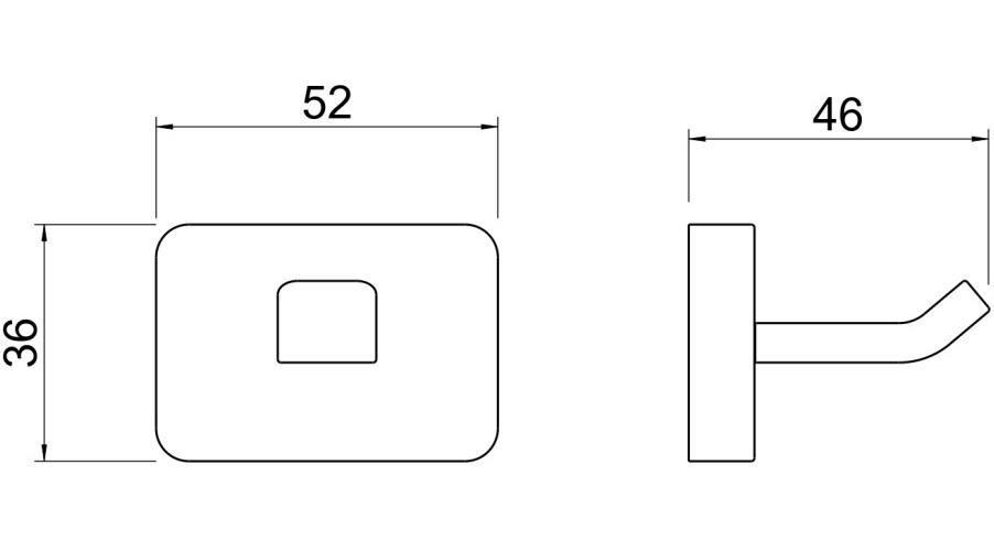 Крючок для полотенец Aquanet Либра хром AQ4301CR