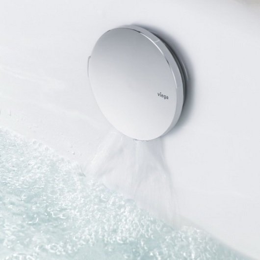 Слив-перелив с наливом Viega Multiplex Trio Visign MT5 плоская конструкция хром 6161.60 727741