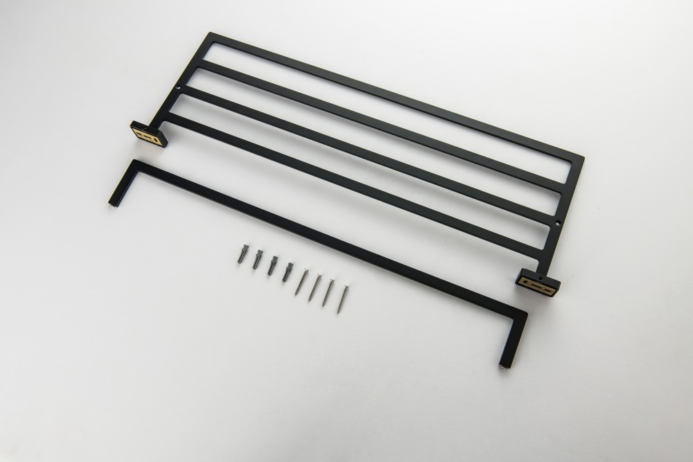 Полка для полотенец Aquatek Libra матовый черный AQ4315MB