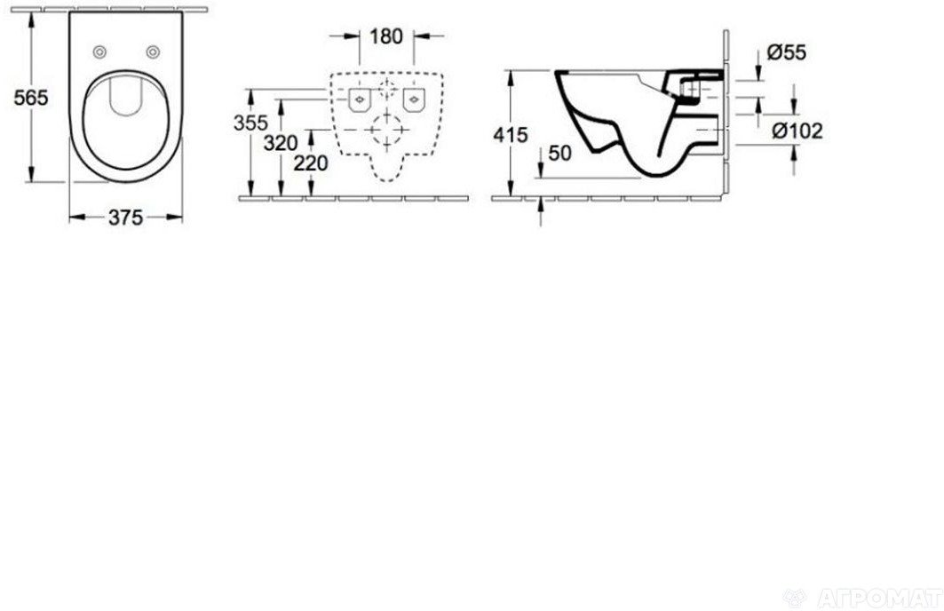 Унитаз подвесной Villeroy & Boch Subway 2.0 DirectFlush с сиденьем Soft Closing 5614R201