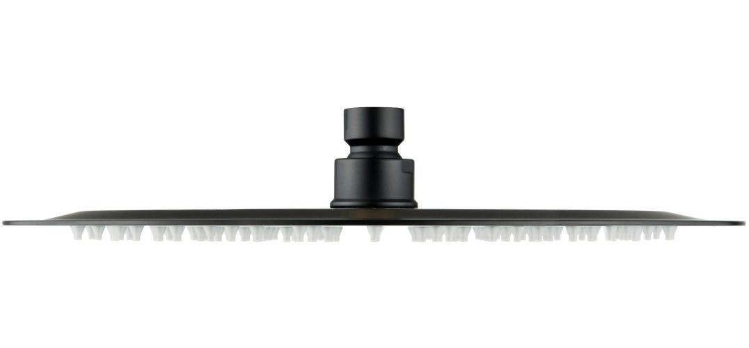 Верхний душ Aquanet AQ2075MB круглый 300х2 мм матовый черный AQ2075MB