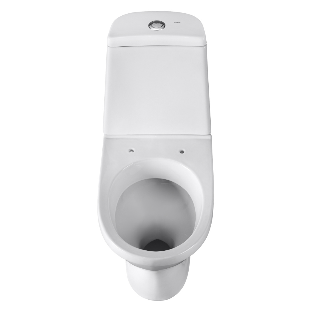 Унитаз-компакт Sanita Прайм белый сиденье полипропилен косой выпуск 1.P205.4.S00.00B.F