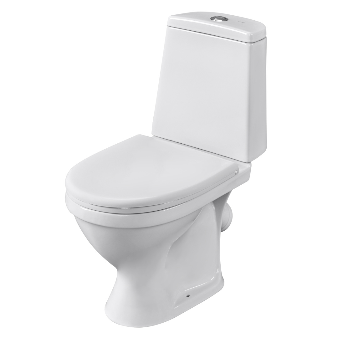 Унитаз-компакт Sanita Прайм белый сиденье полипропилен косой выпуск 1.P205.4.S00.00B.F