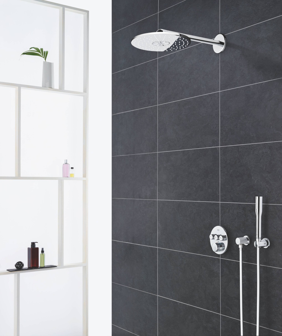 Термостат для душа GROHE Grohtherm SmartControl внешняя часть на 3 выхода хром 29121000