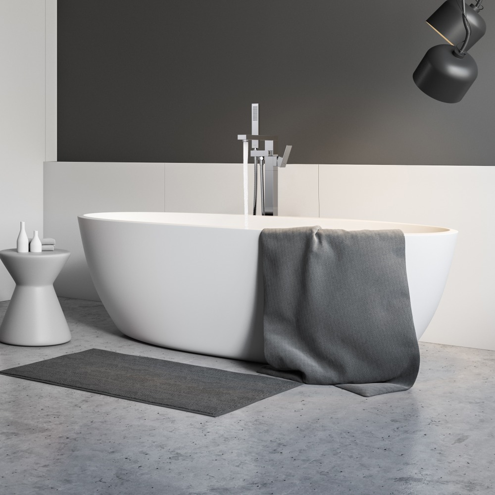 Смеситель для ванны Aquanet Libra напольный AQ1645CR