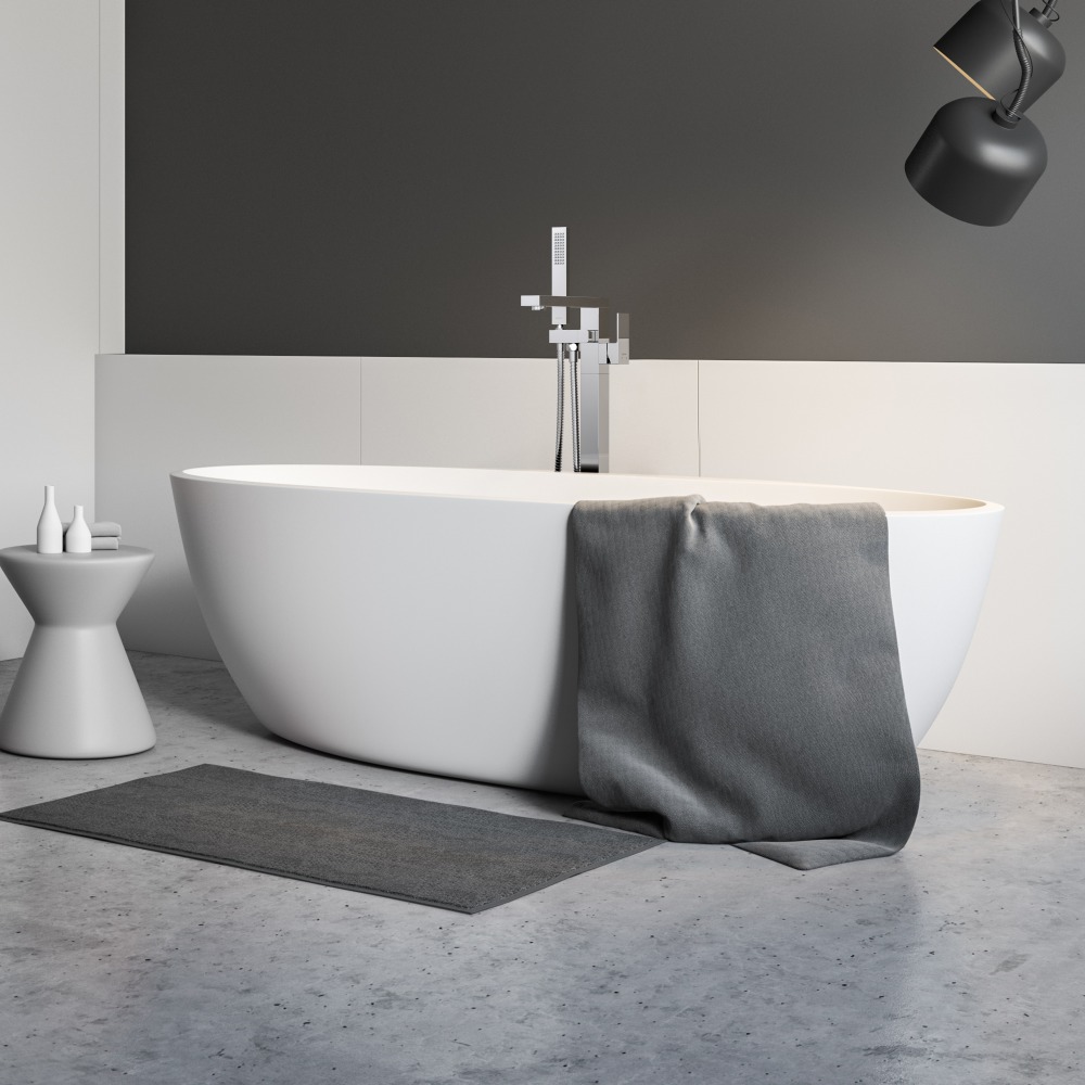 Смеситель для ванны Aquanet Libra напольный AQ1645CR