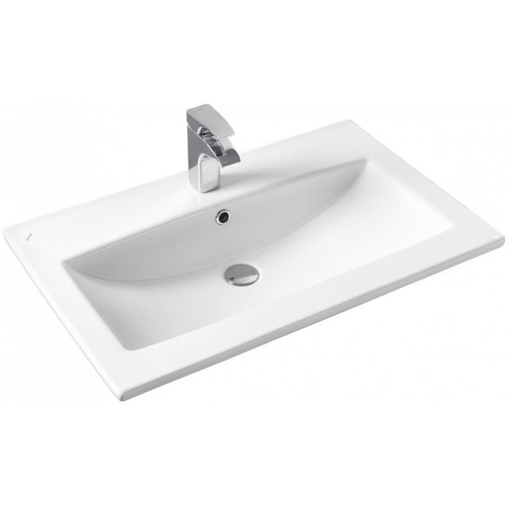 Комплект мебели для ванной Aquaton Сохо 75 Дуб Веллингтон с раковиной Элина 75 1A2581K1AJA00