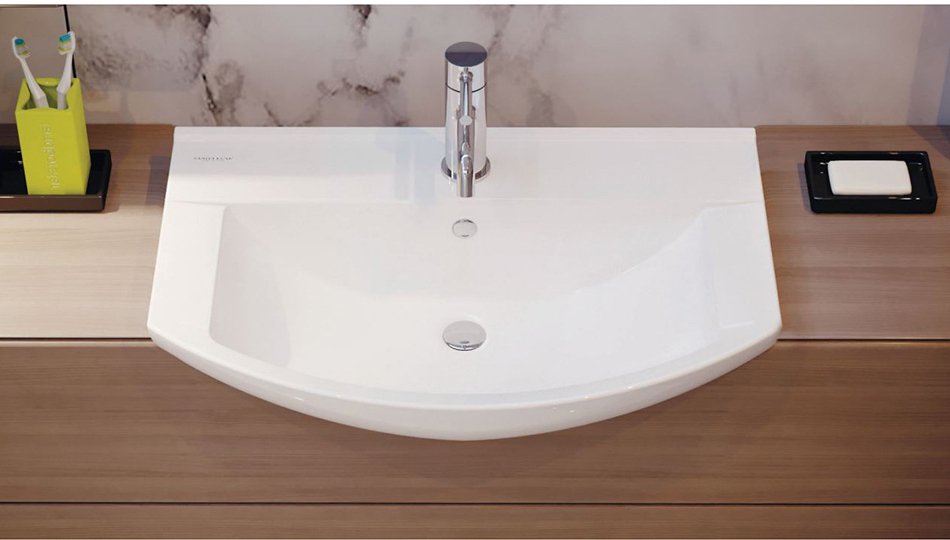 Умывальник Sanita Luxe Best 75 см Белый WB.FN/Best/75-C/WHT.G/S1