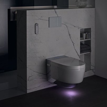 Унитаз-биде подвесной Geberit AquaClean Mera Comfort белый хром 146.214.21.1