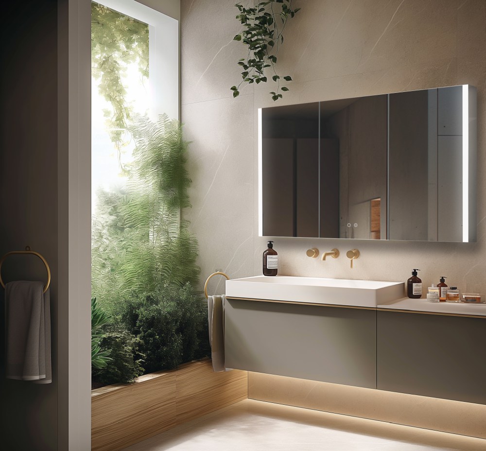 Зеркальный шкаф AQUATON AQ7809-MLC 800x700x133 мм с подсветкой и антизапотеванием AQ7809-MLC