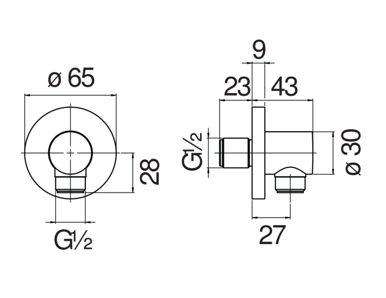 Шланговое подсоединение Paffoni красное золото AD150/12RCP