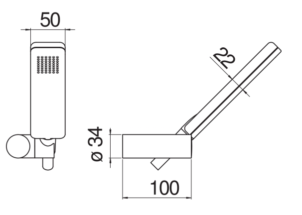 Душевой набор Nobili AD146/25WM белый матовый