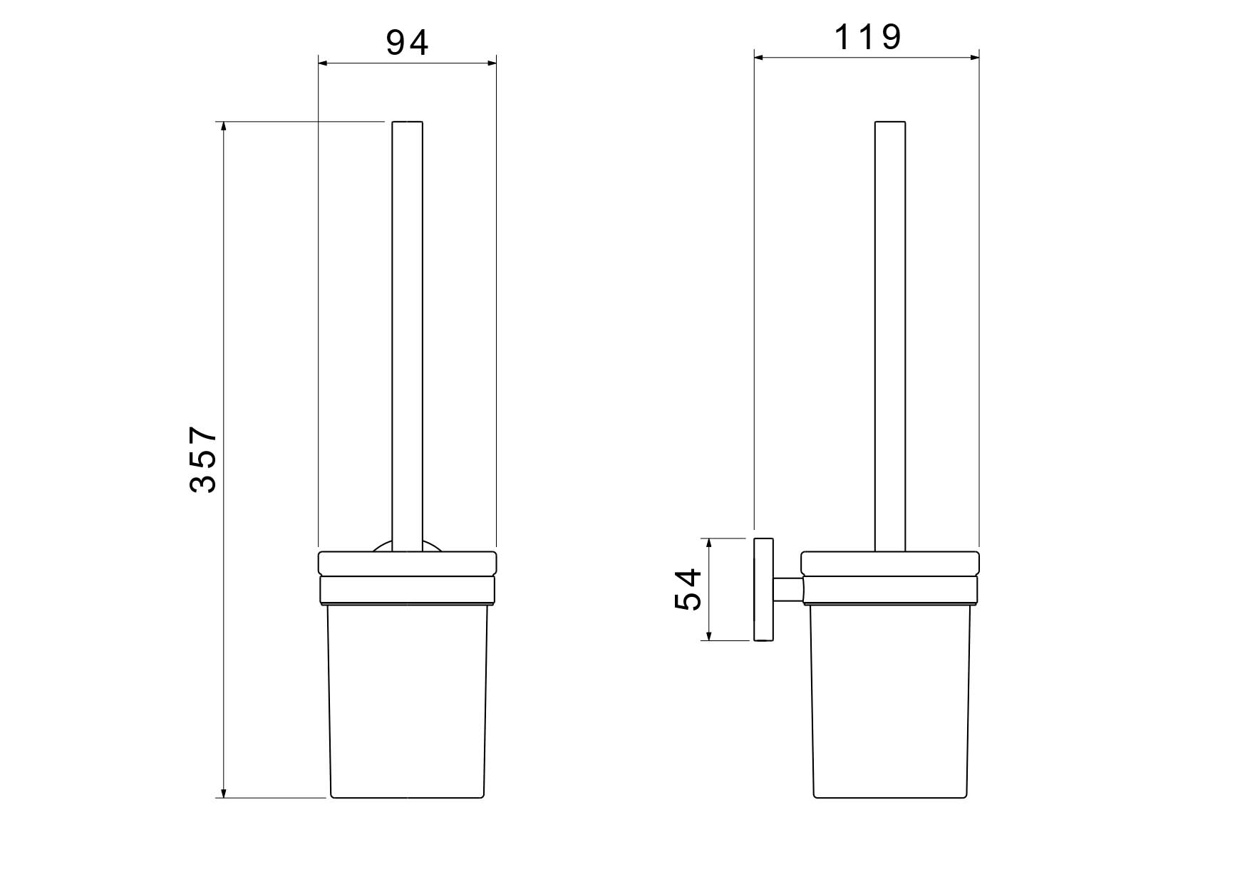 Ершик для унитаза Aquanet Европа шлифованное золото AQ4110BG