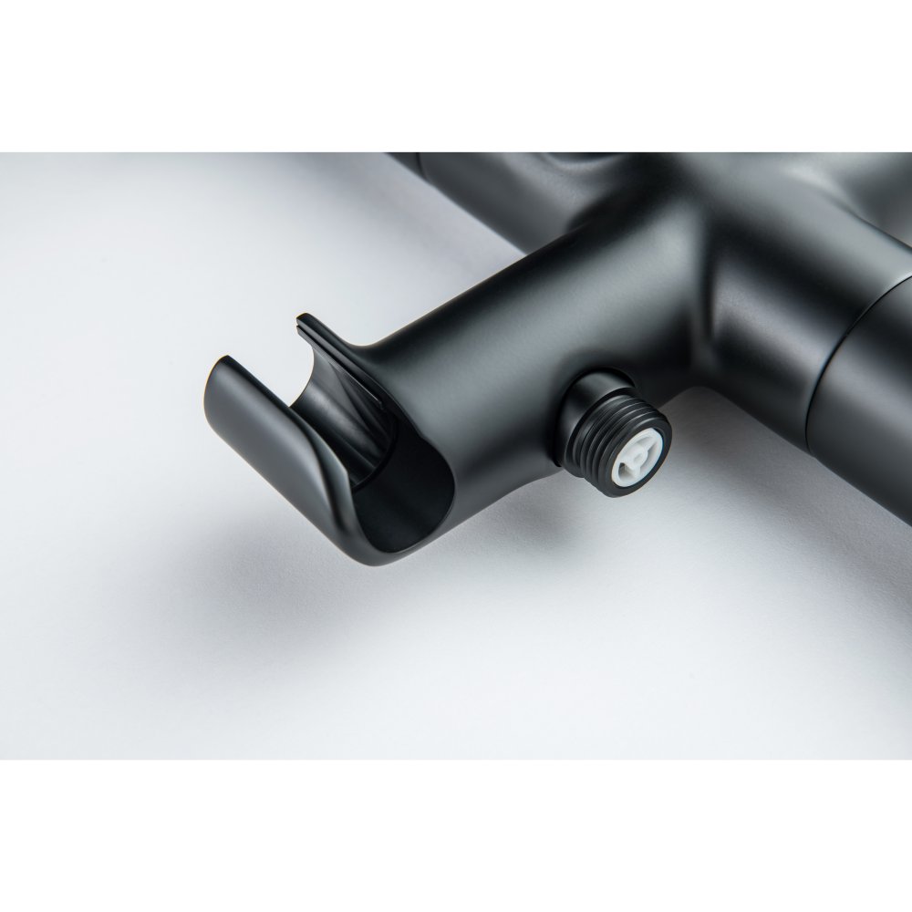 Смеситель для ванны AQUATEK БЕТТА напольный скрытого монтажа матовый черный AQ1145MB