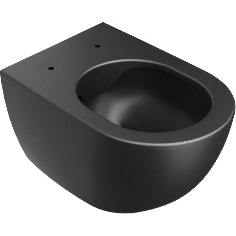 Унитаз подвесной RAVAK Uni Chrome RimOFF безободковый черный X01794