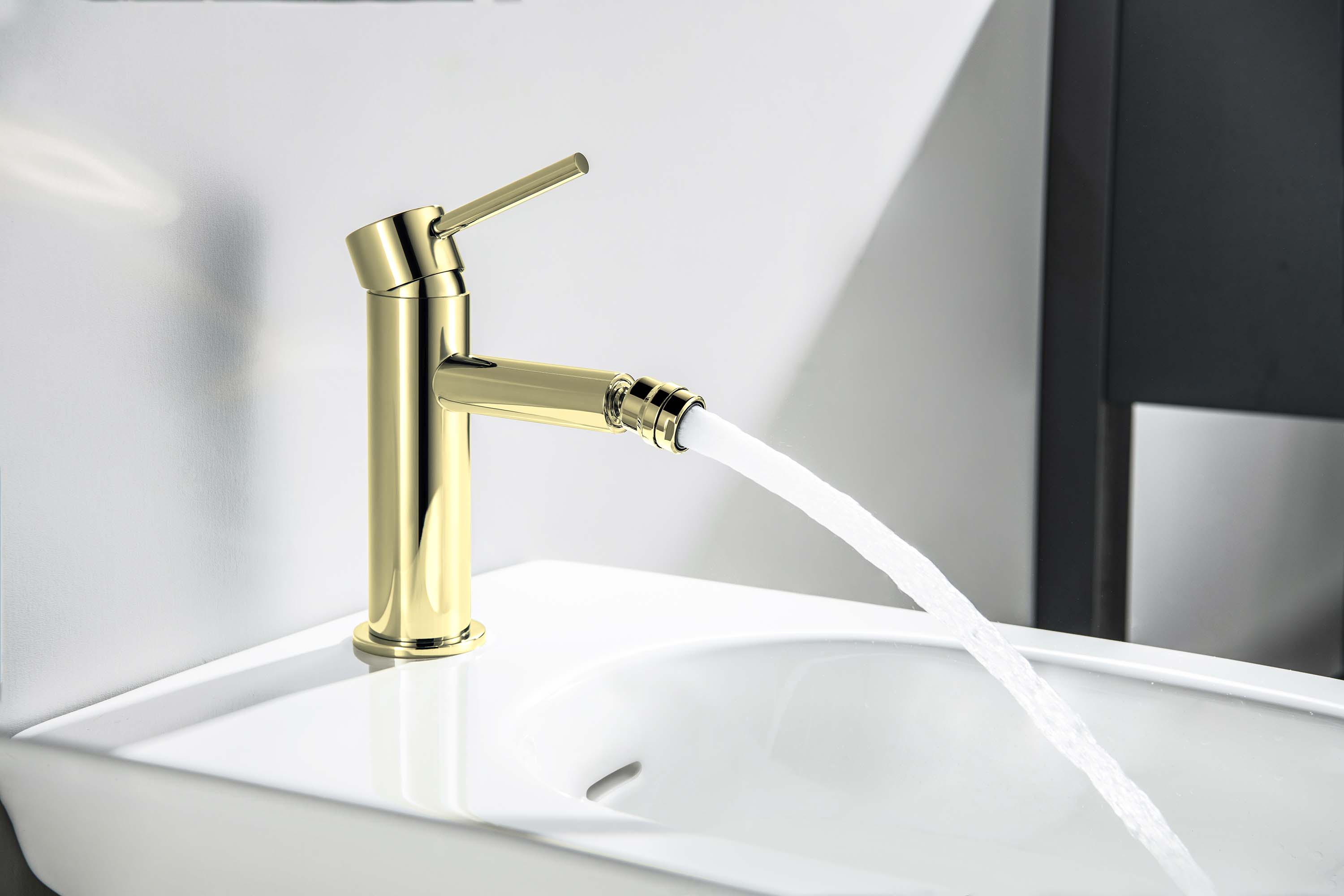 Смеситель для биде Aquanet Европа AQ1318BG шлифованное золото AQ1318BG