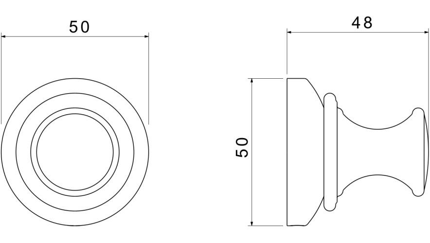 Крючок для ванной Aquatek Классик полированное золото AQ4501PG