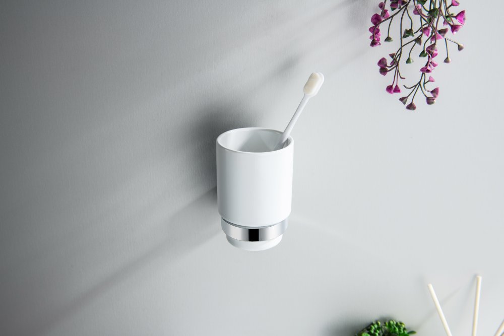 Стакан с держателем Aquatek БЕТТА хром AQ4604CR