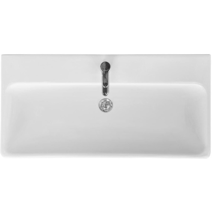 Комплект мебели для ванной Aquaton Оливия 90 Дуб веллингтон с раковиной Адриана 90 1A2544K0OLVG0