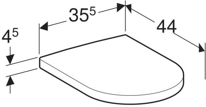 Сиденье для унитаза Geberit iCon с микролифтом SoftClose быстросъемное 500.670.01.1