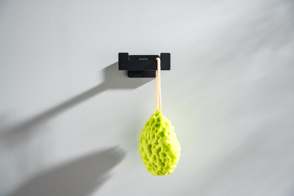 Крючок для полотенец двойной Aquanet Либра матовый черный AQ4302MB