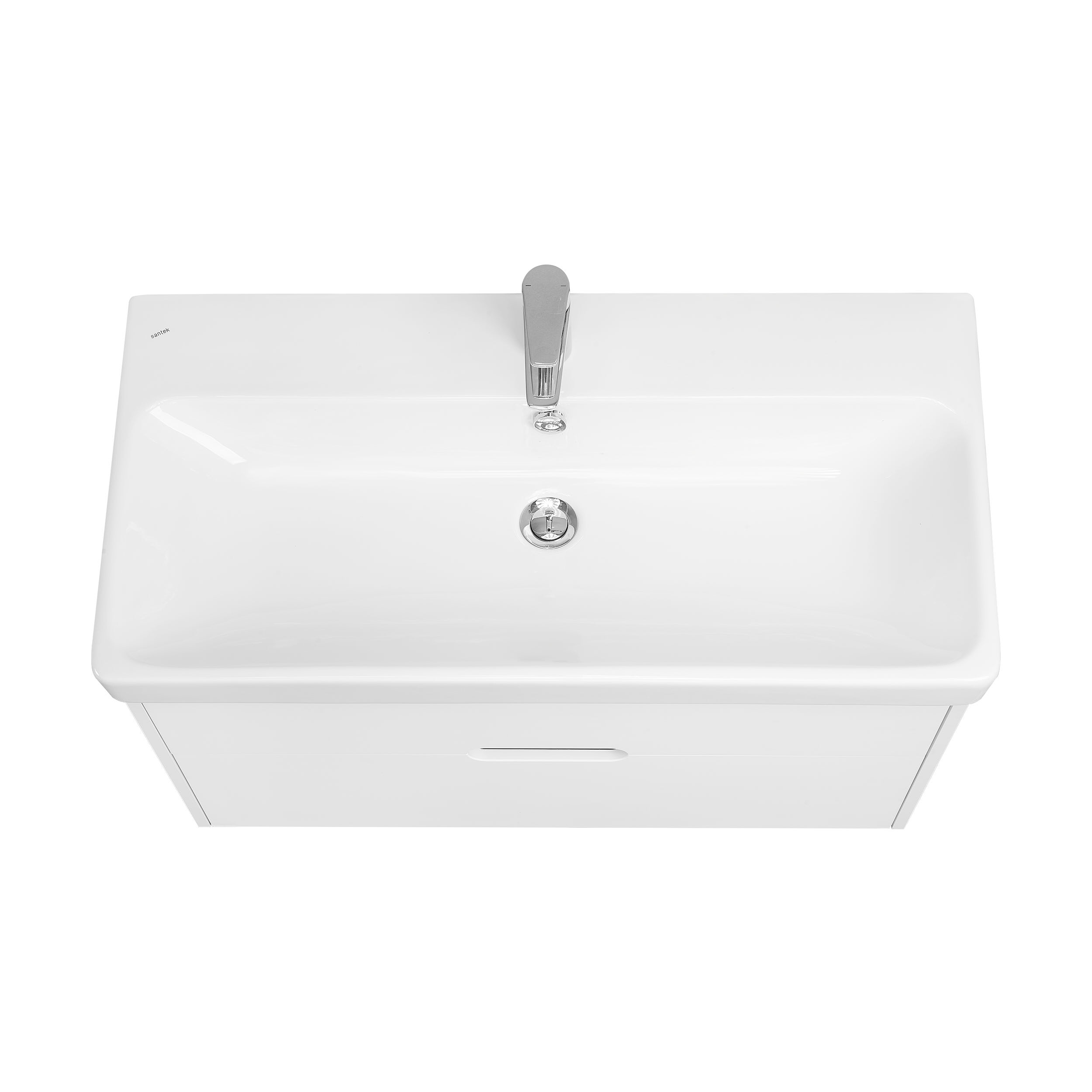 Комплект мебели для ванной Aquaton Оливия 90 Белый матовый с раковиной Адриана 90 1A2544K0OL010