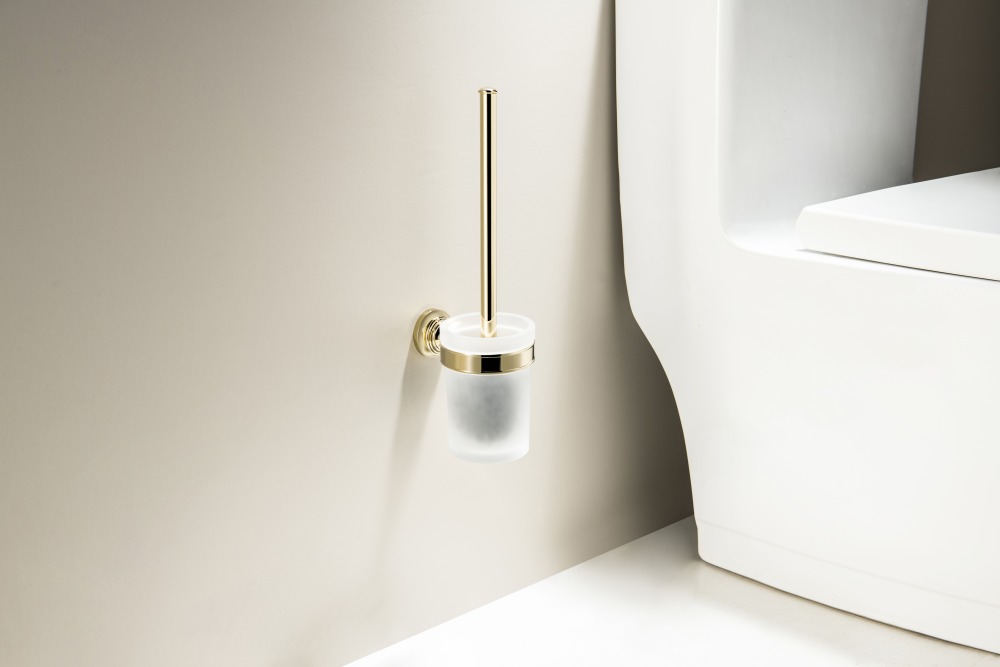 Ершик для унитаза Aquanet Классик полированное золото AQ4510PG