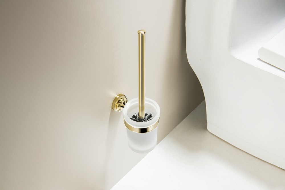 Ершик для унитаза Aquanet Классик полированное золото AQ4510PG