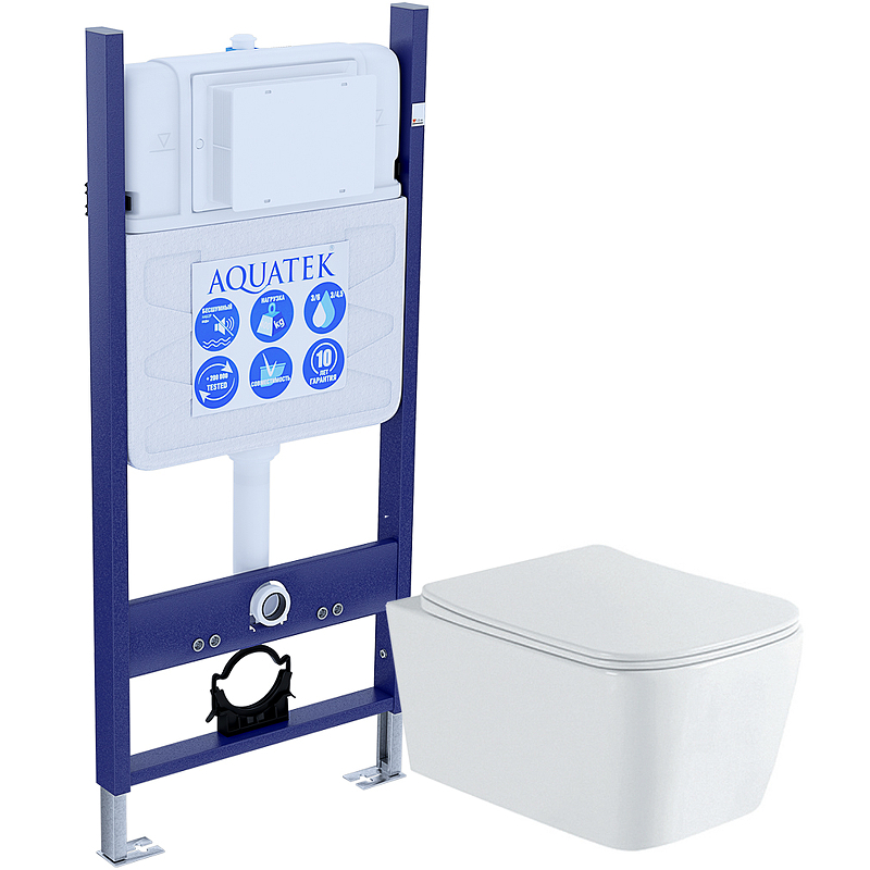 Комплект инсталляция с унитазом Aquatek Либра New (INS-0000012, AQ0530N-00) ЛИБРА N
