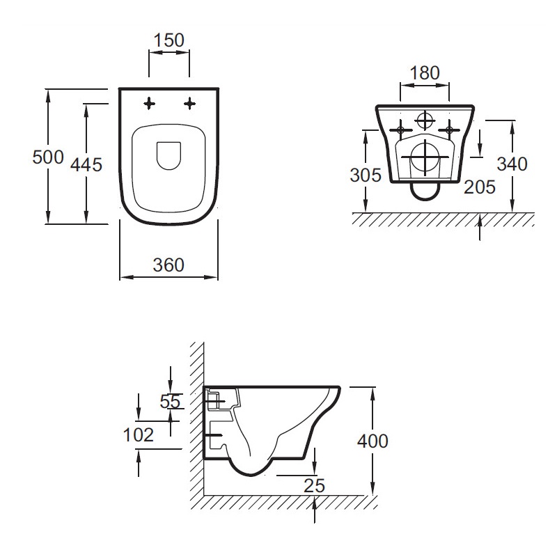 Унитаз подвесной с инсталляцией Jacob Delafon Vox сиденье микролифт без панели смыва E21772RU-00